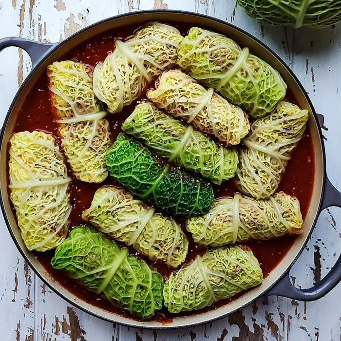 Col rellena guisada