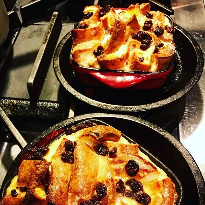 Pudding au pain et au beurre