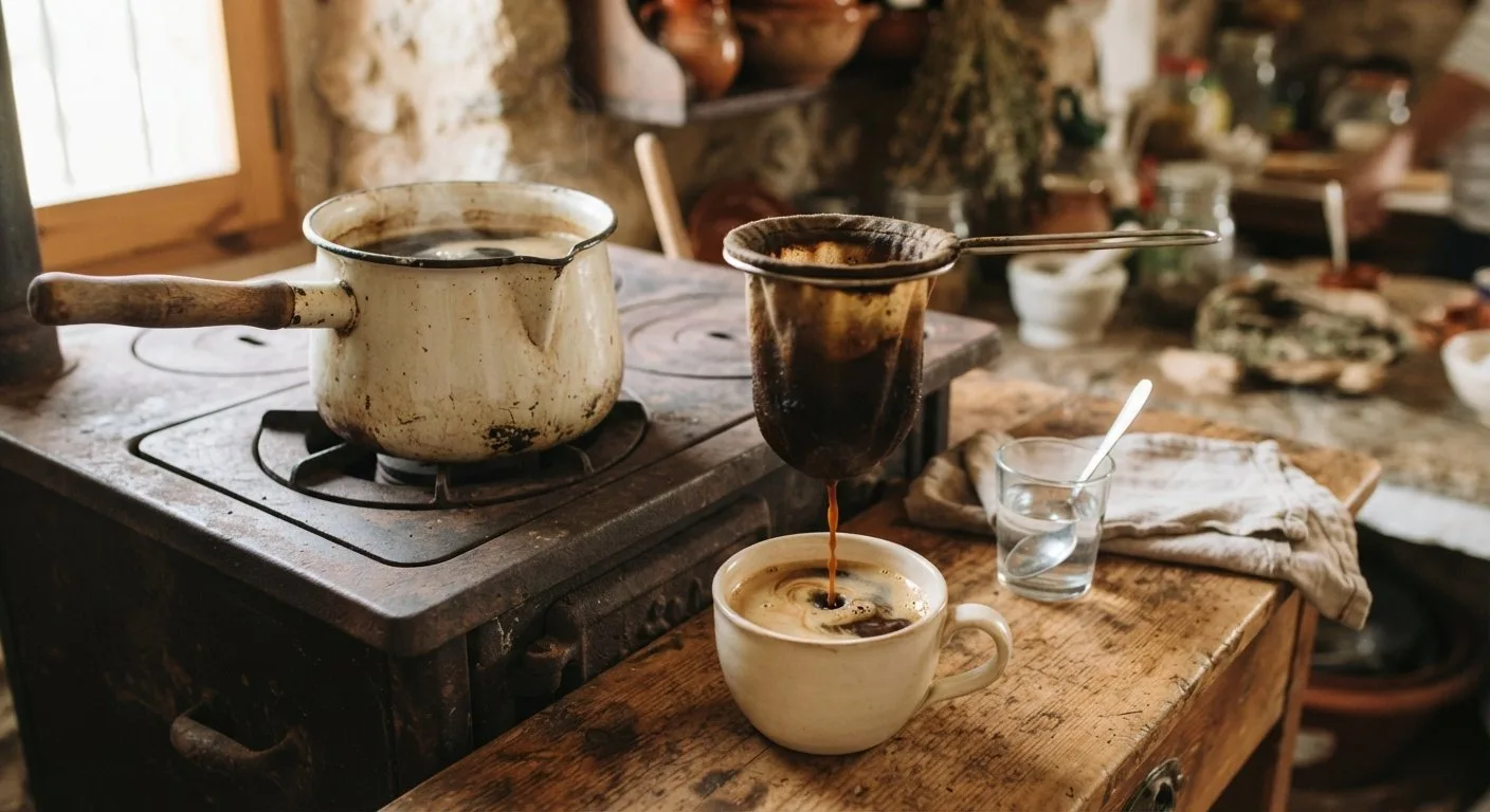 Pot-brewed coffee