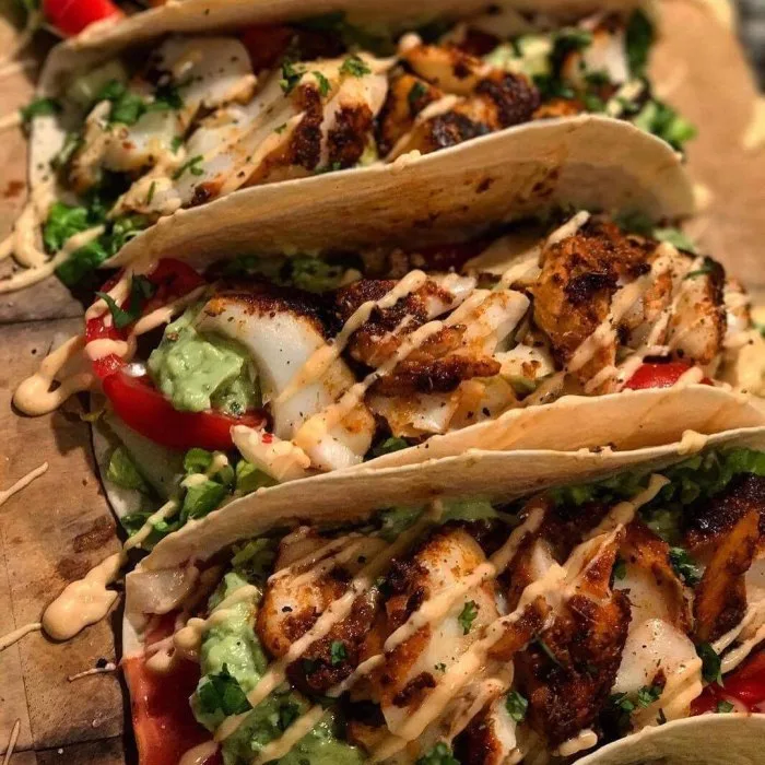 Tacos di pesce alle spezie cajun