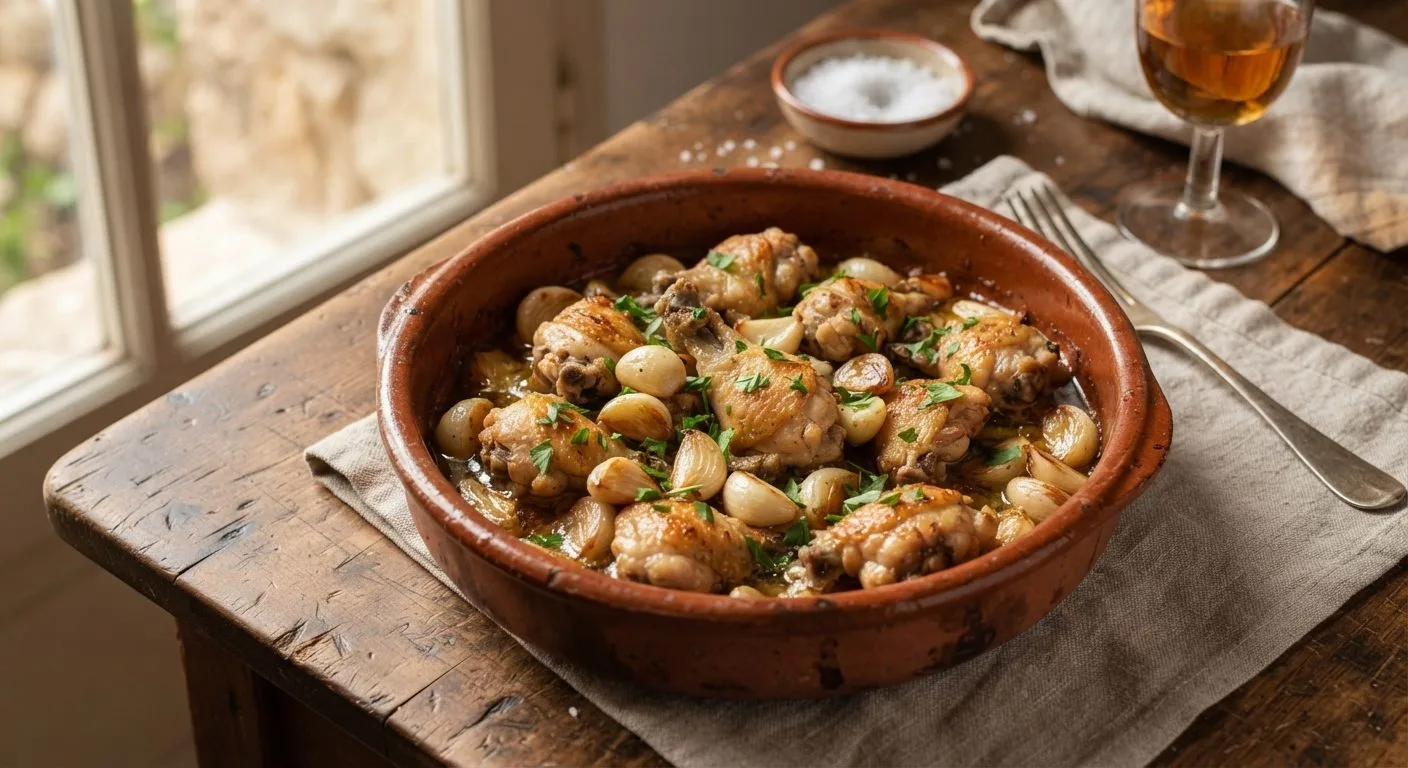 Pollo al ajillo