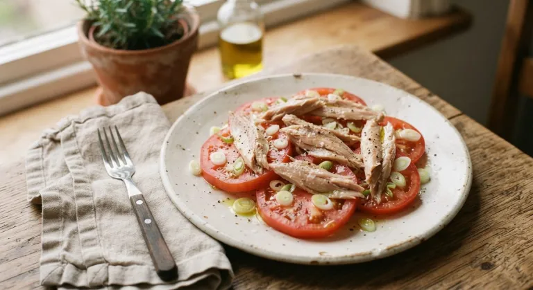 Amanida de tomàquet amb ventresca