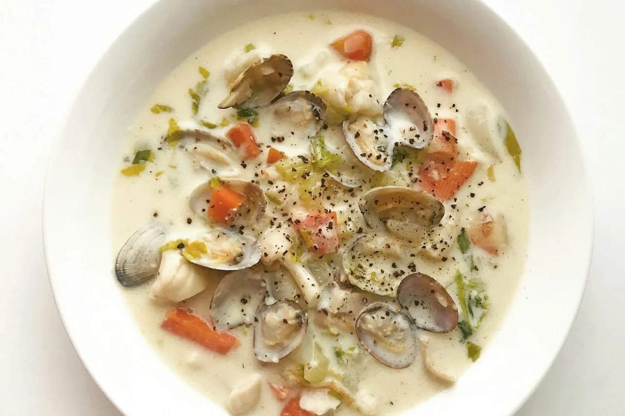 New England clam chowder