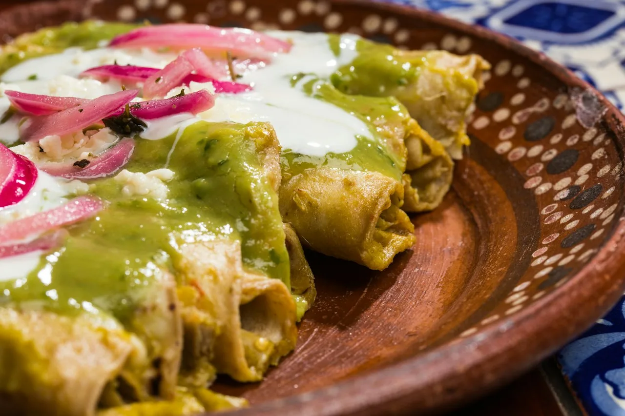 Enchiladas verdes