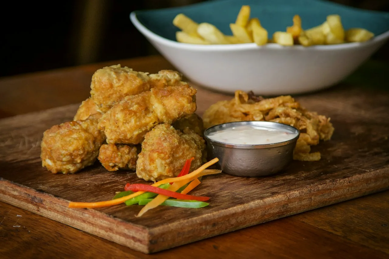 Nuggets de pollo caseros en freidora de aire