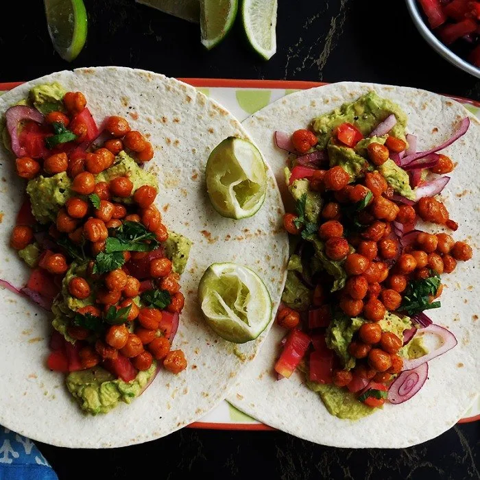 Fajitas de garbanzos