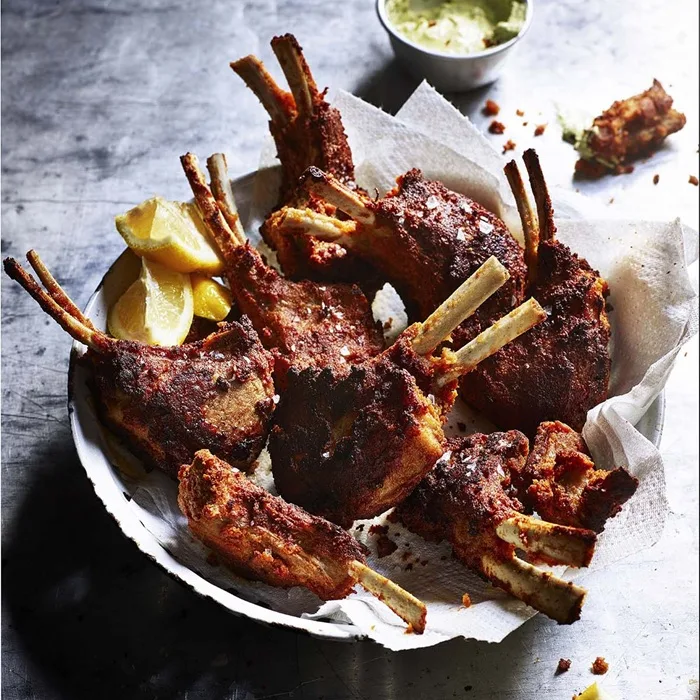 Chuletas de cordero al chile y jengibre