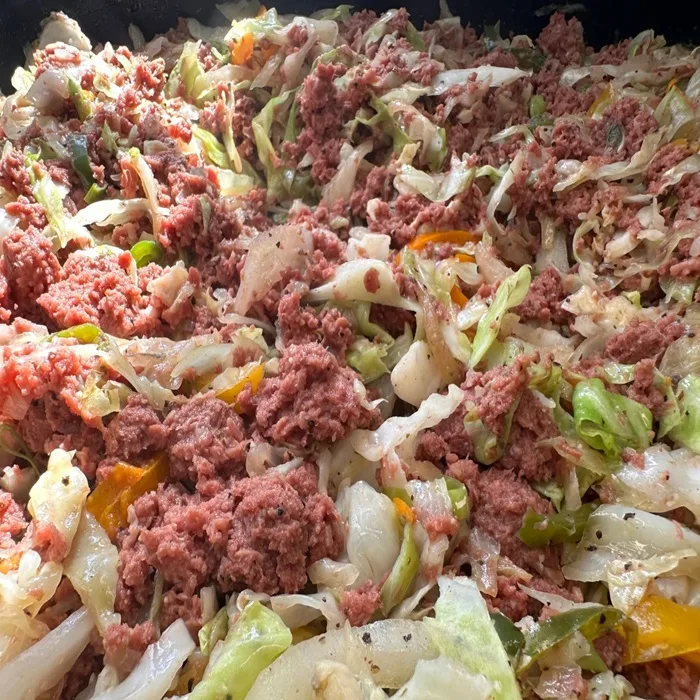 Corned beef e cavolo – alla giamaicana