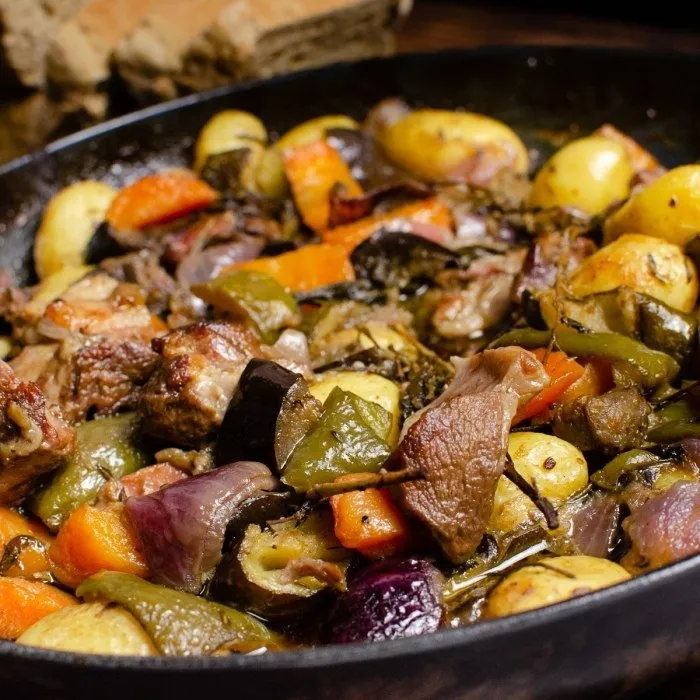 Peka de cordero a la croata
