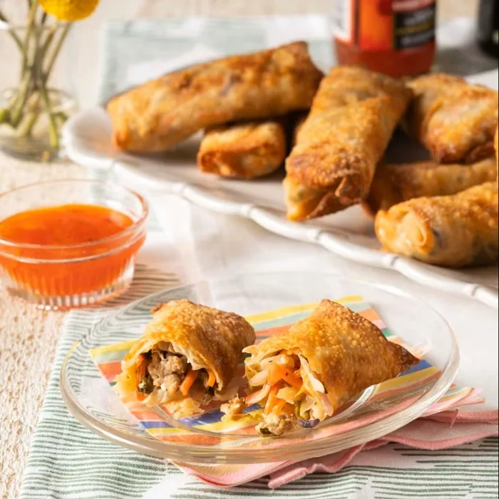 Rollitos de primavera en la freidora sin aceite