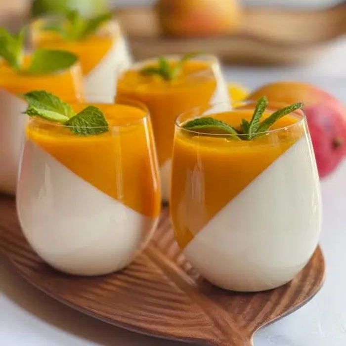 Mango custard