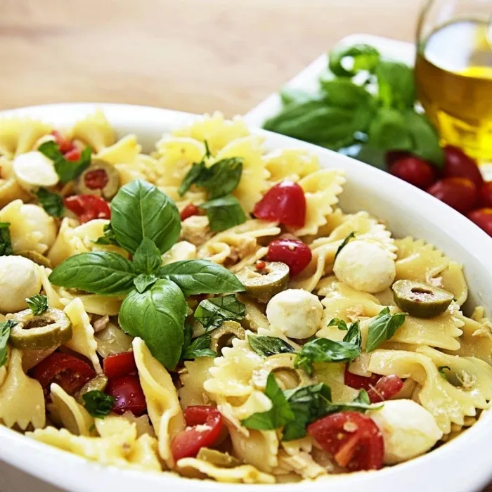 Ensalada de pasta mediterránea