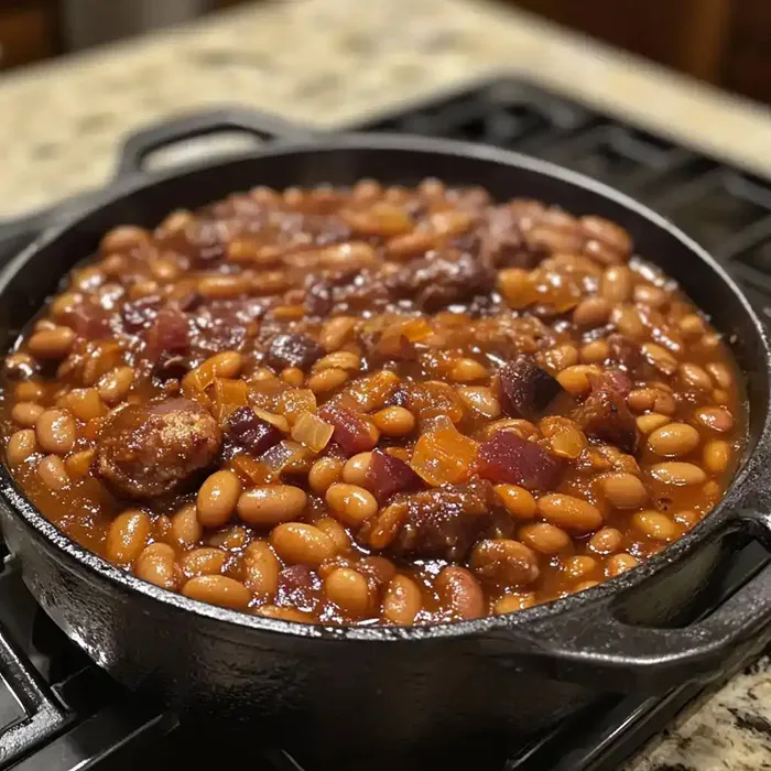 Fagioli al forno con melassa