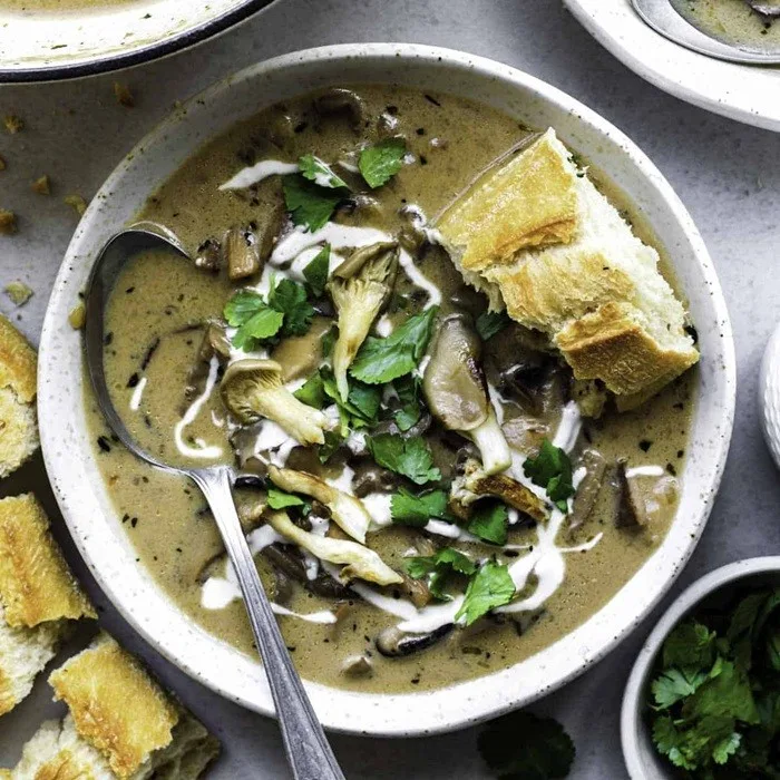 Sopa de setas de ostra