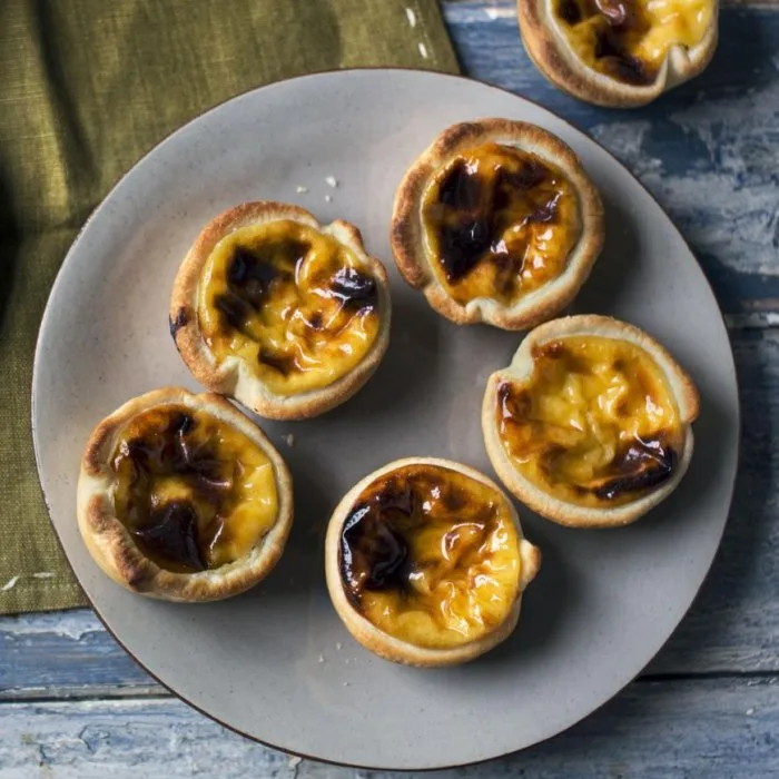 Tartaletas de crema portuguesas