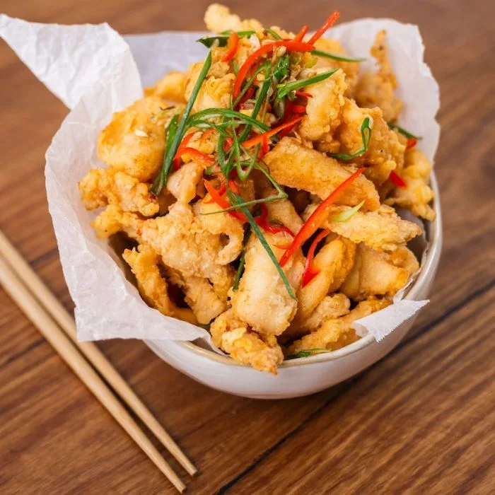 Calamares rápidos con sal y pimienta