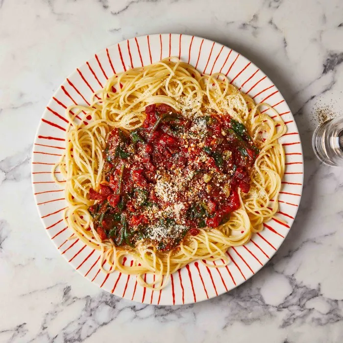 Spaghettis aux saveurs espagnoles